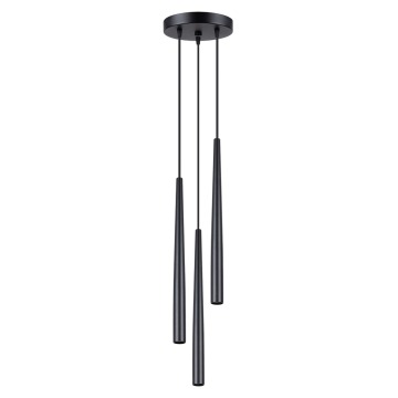 SELSEY Lampa wisząca Bliss 3P czarna - Genesis