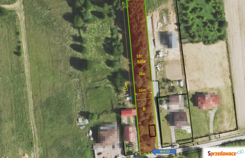 Działka budowlana Hermanowa sprzedam, pow. 2600 m2  (26a)