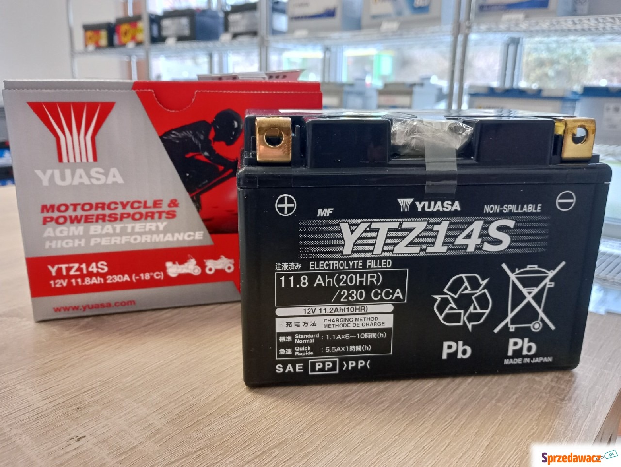 ytz14s-wc 12V 11,2AH 230A L+ Yuasa
