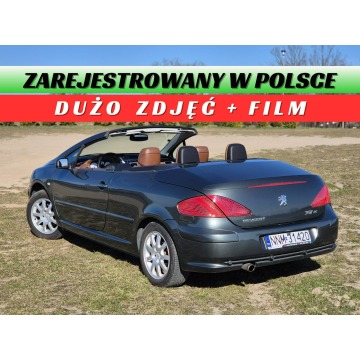 Peugeot 307 CC - • benzyna • KABRIOLET • KAMERA COFANIA • ALU • KLIMA