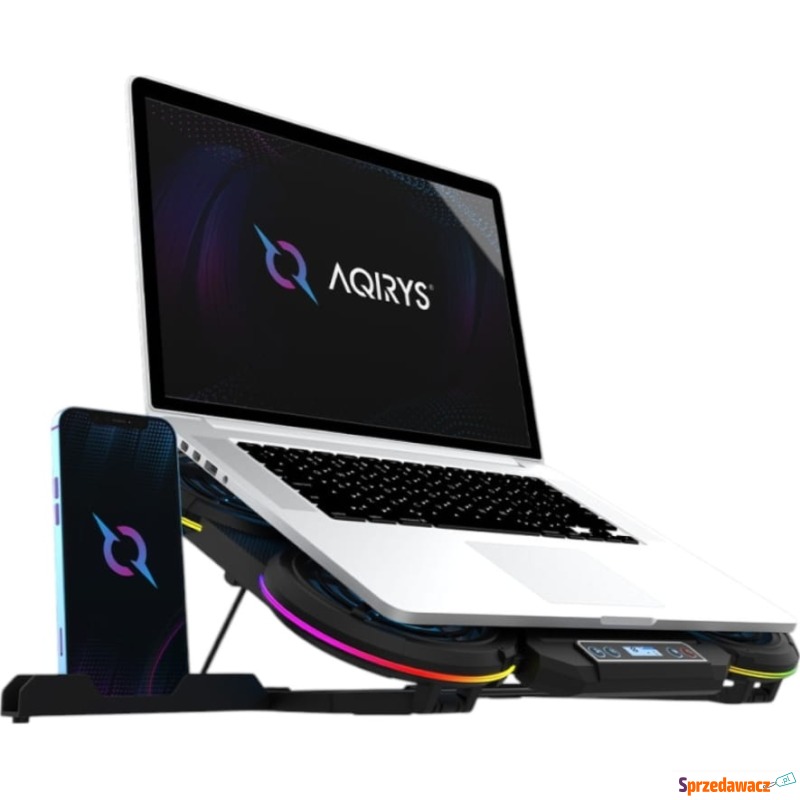Podstawka chłodząca pod laptopa do 17", AQIRYS... - Pozostałe akcesoria - Suwałki