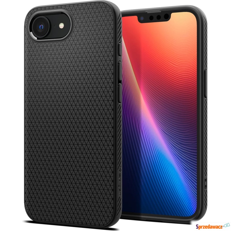 Etui Spigen Liquid Air do iPhone 17e / 16e, czarne - Etui na smartfony - Chełm