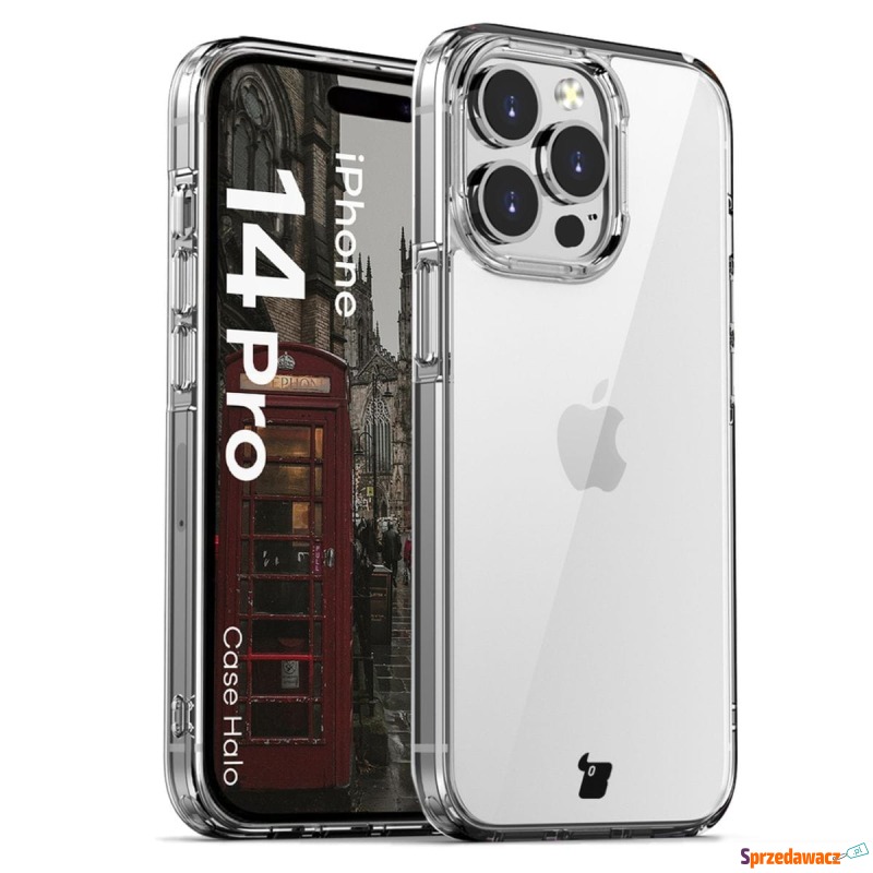 Etui Bizon Case Halo do iPhone 14 Pro, przezroczyste - Etui na smartfony - Jastarnia