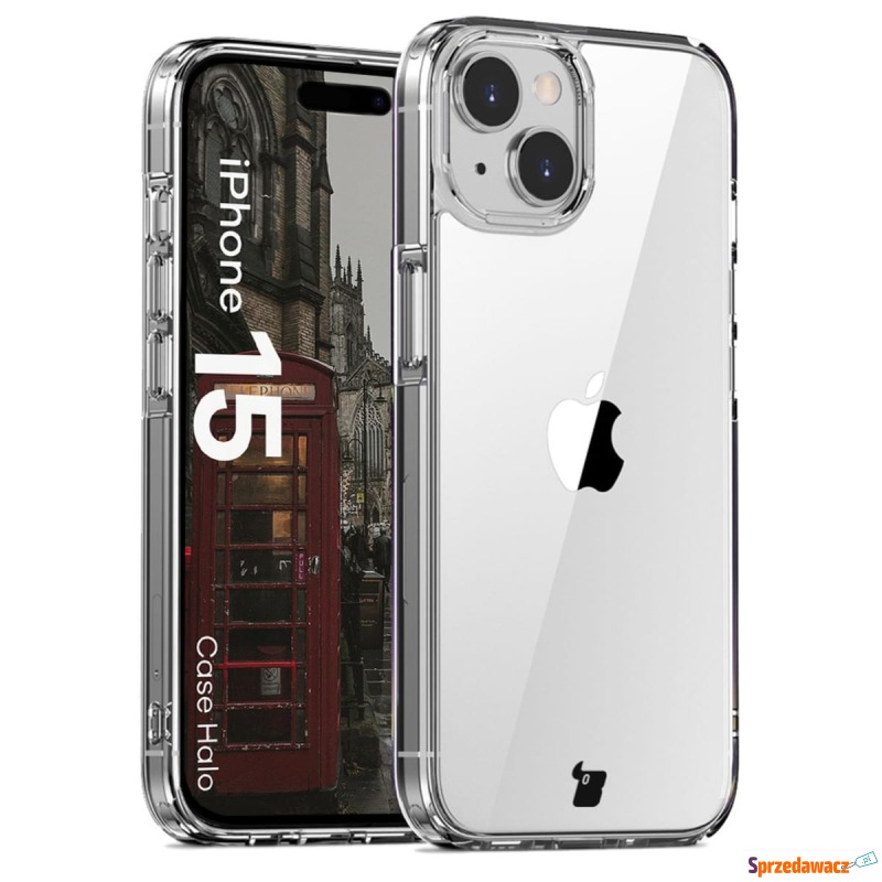 Etui Bizon Case Halo do iPhone 15, przezroczyste - Etui na smartfony - Piotrków Trybunalski