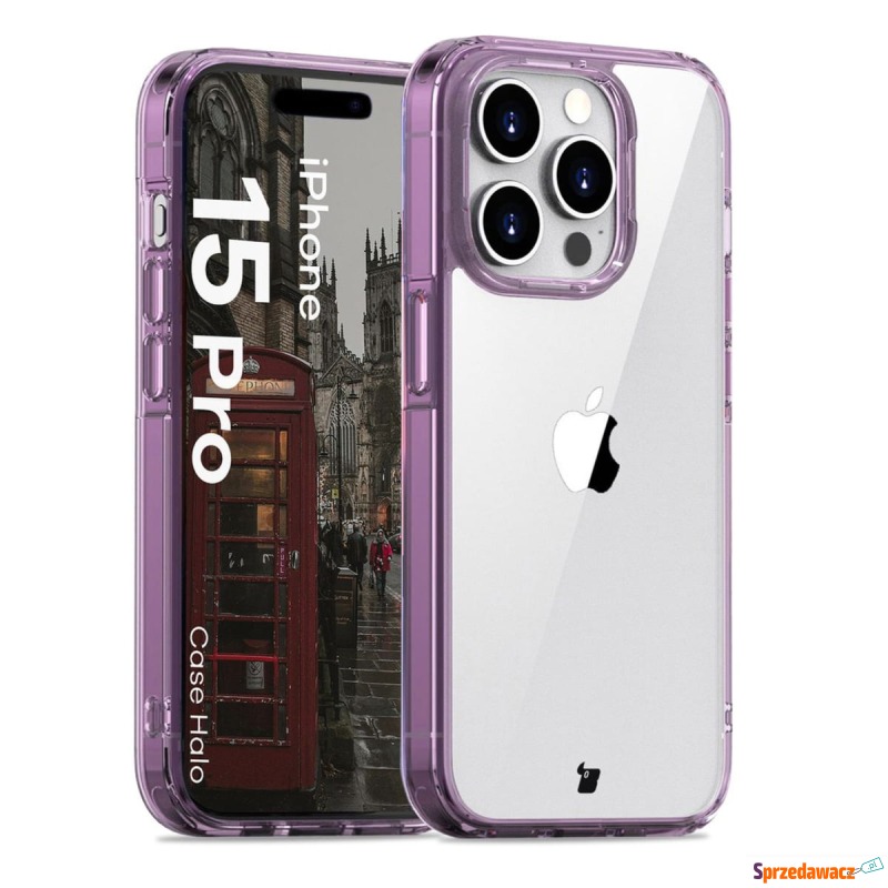 Etui Bizon Case Halo do iPhone 15 Pro, przezr... - Etui na smartfony - Katowice