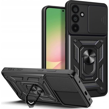 Etui z ringiem Tech-Protect Camshield Pro do Samsung Galaxy A56 5G, czarne  