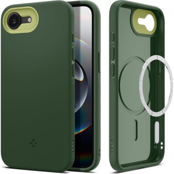 Etui Spigen Nano Pop Mag do MagSafe do iPhone 17e / 16e, zielone