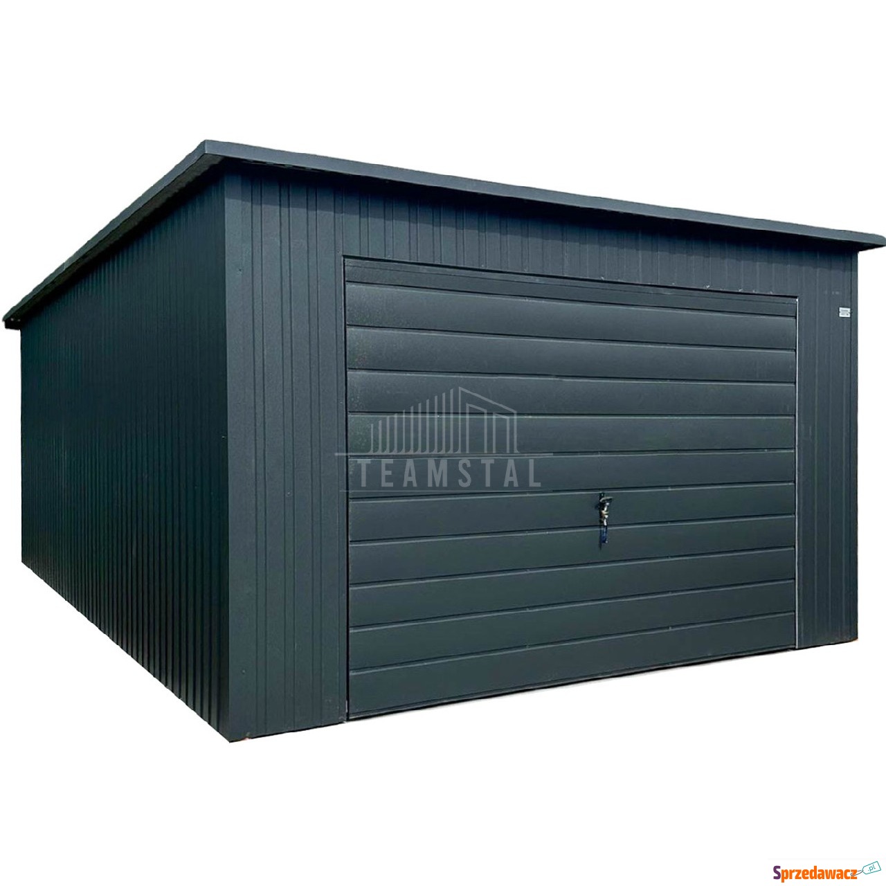 Garaż blaszany 4x5m - brama uc...