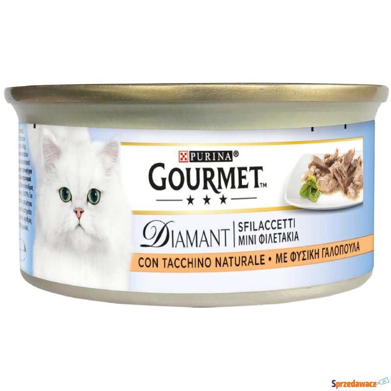 Gourmet Diamant, w sosie, 48 x 85 g - Filety z... - Karmy dla kotów - Konin