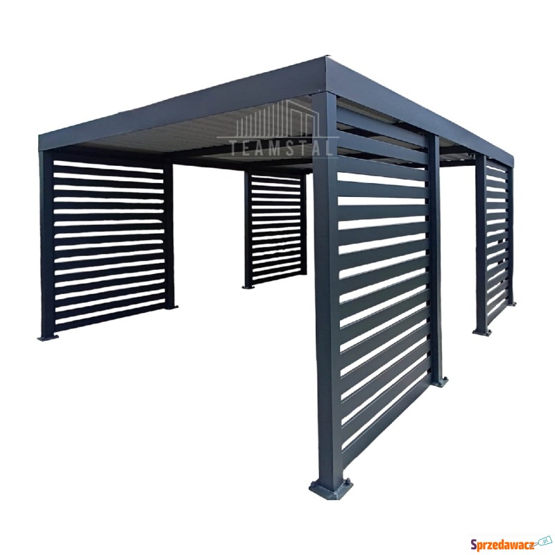 CarPort PREMIUM - wiata samochodowa 4x5 - antracyt... - Garaże i wiaty - Niepołomice