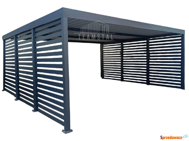 CarPort PREMIUM - wiata samochodowa 6x6 - antracyt... - Garaże i wiaty - Koszalin