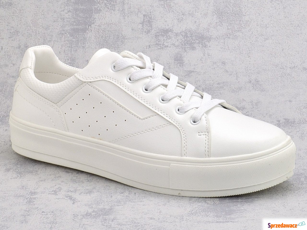 Białe sportowe buty męskie Van...