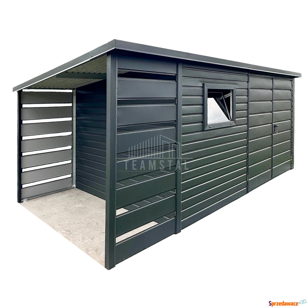 Schowek domek 3,5x2m wiata 1m Brama...