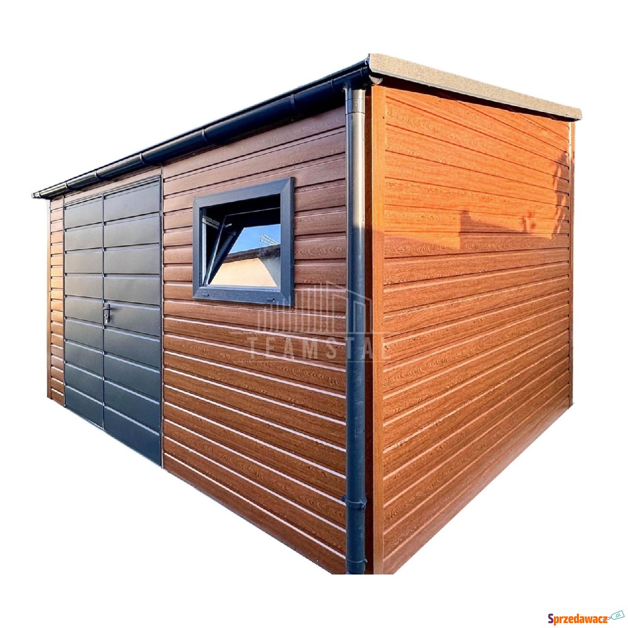 Schowek domek ogrodowy 4x2m brama...