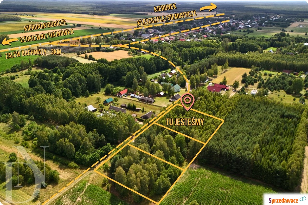 3 Działki z WZ | 6506 m² | Grabowiec