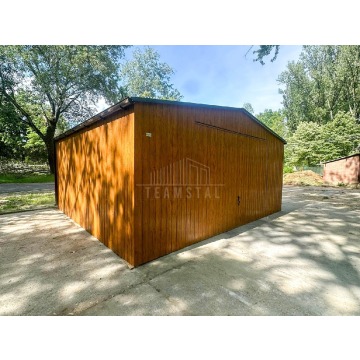 Garaż blaszany 6x6m - brama uchylna  drewnopo... - Garaże i wiaty - Radom - zdjęcie 3