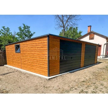 Garaż blaszany 8,5x6m 2x brama uchylna drzwi okno... - Garaże i wiaty - Płock - zdjęcie 2