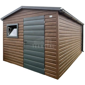 Schowek - domek ogrodowy 2,7x3,5m - drzwi - okno drewnopodobny rynny TS1125