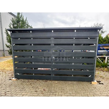 Wiata śmietnikowa 4x2m Antracyt - furtka TS1139 - Pozostała architektura... - Mrągowo - zdjęcie 4