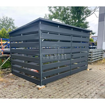 Wiata śmietnikowa 4x2m Antracyt - furtka TS1139 - Pozostała architektura... - Mrągowo - zdjęcie 3