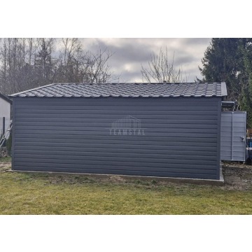 Garaż blaszany 6x5,8m Brama uchylna drzwi okno... - Garaże i wiaty - Bartoszyce - zdjęcie 3