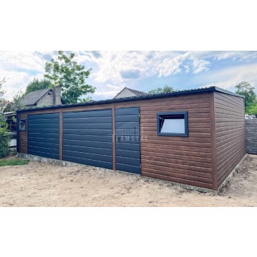 Garaż blaszany 10x3m 2x brama drzwi 2x okno d... - Garaże i wiaty - Augustów - zdjęcie 4