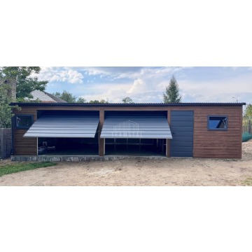 Garaż blaszany 10x3m 2x brama drzwi 2x okno d... - Garaże i wiaty - Augustów - zdjęcie 3