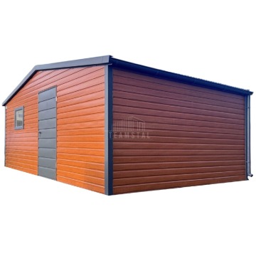 Schowek domek ogrodowy 6x4,5m drzwi okno rynny drewnopodobny rynny TS1159