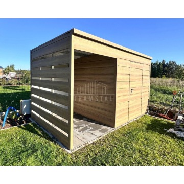 Schowek domek ogrodowy 2x2m + wiata 1,5m drzwi... - Altany, domki, namioty - Gryfice - zdjęcie 3