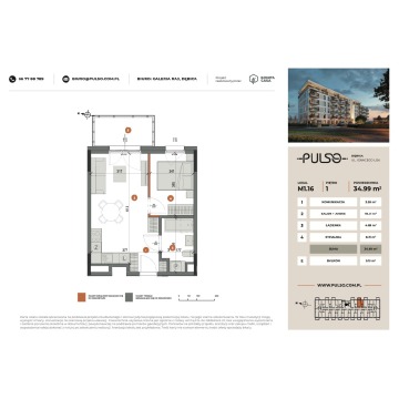 Mieszkanie dwupokojowe Dębica,   35 m2, pierwsze piętro - Sprzedam - zdjęcie 4