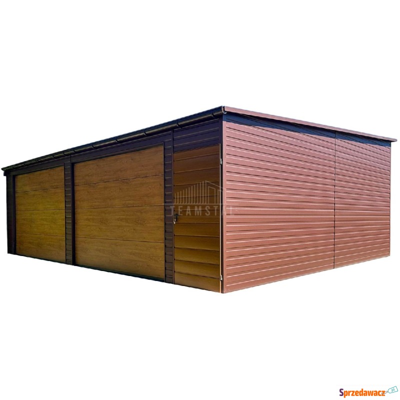 Garaż blaszany 8x6m 2x brama segmentowa drzwi... - Garaże i wiaty - Bydgoszcz