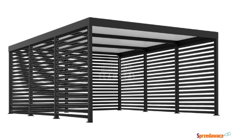 CarPort PREMIUM - wiata samochodowa 6x6 - antracyt... - Garaże i wiaty - Ostróda