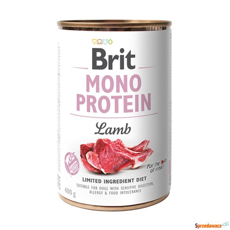 Brit Mono Protein, 6 x 400 g - Jagnięcina - Karmy dla psów - Płock