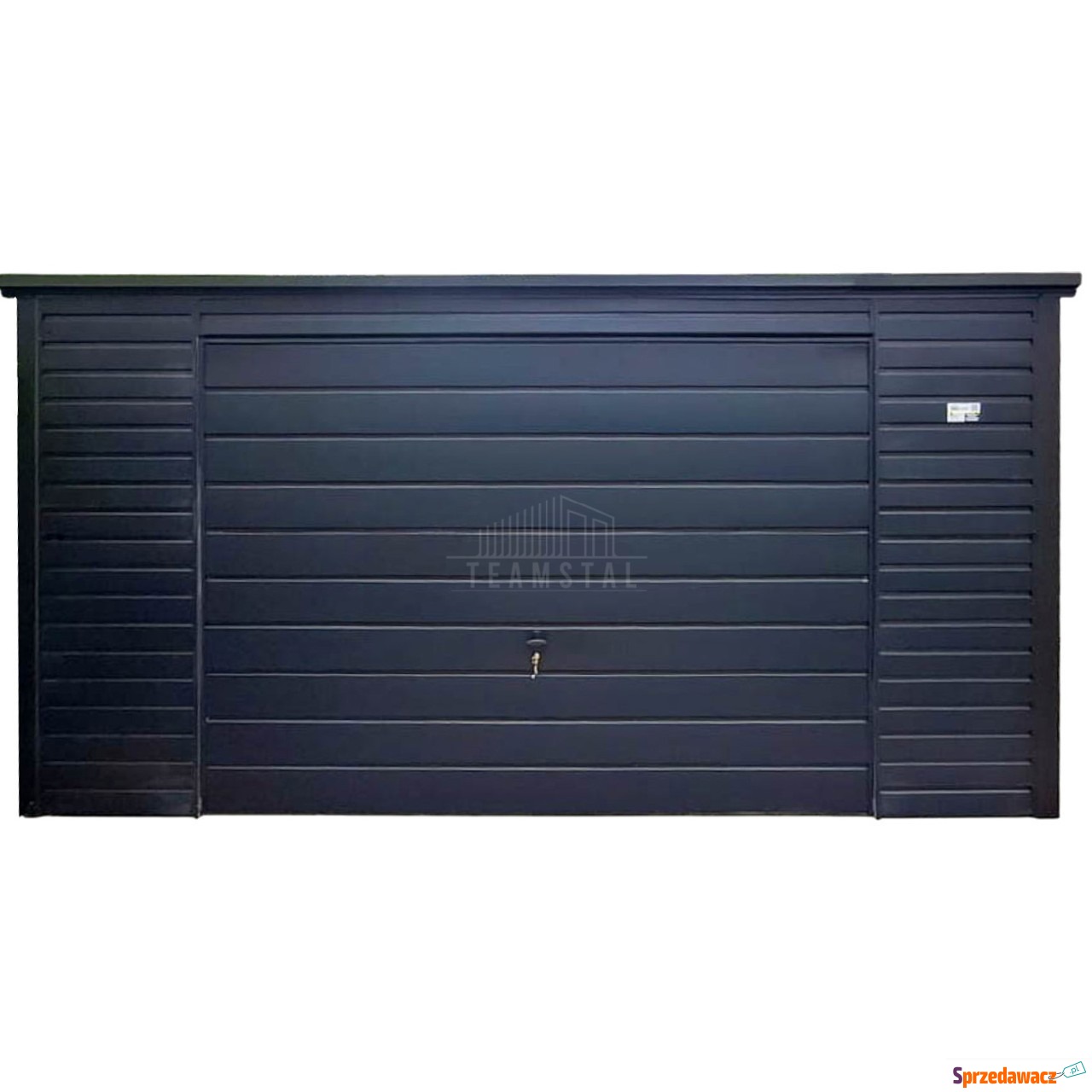 Garaż blaszany 5x6m - brama uc...