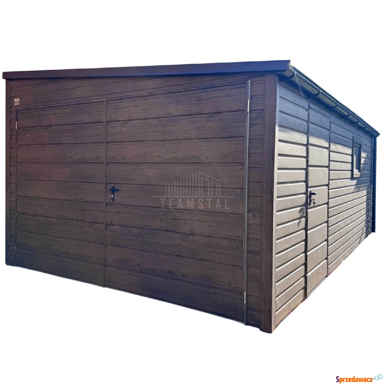 Garaż blaszany 3,5x5m brama dw...
