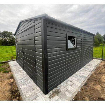 Garaż blaszany 4x5m brama dwuskrzydłowa okno... - Garaże i wiaty - Krynica-Zdrój - zdjęcie 2