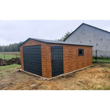 Garaż blaszany 4x6m brama uchylna drzwi okno... - Garaże i wiaty - Sanok - zdjęcie 2