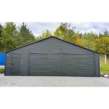 Garaż blaszany 8x6m 2 x brama uchylna drzwi p... - Garaże i wiaty - Łuków - zdjęcie 3