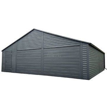 Garaż blaszany 8x6m 2 x brama uchylna drzwi p... - Garaże i wiaty - Łuków - zdjęcie 1