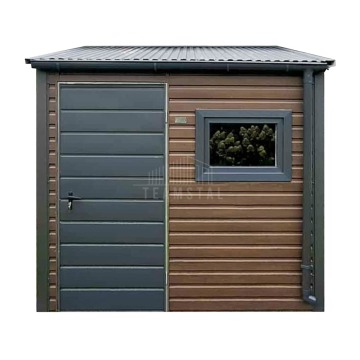 Schowek - domek ogrodowy 2,5x2,5m drzwi  okno drewnopodowny rynny TS1199