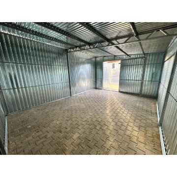 Garaż blaszany 4x5m - brama dwuskrzydłowa - o... - Garaże i wiaty - Nowy Sącz - zdjęcie 2