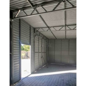 Hala - garaż blaszany 9,5x9m - 2 x brama dwus... - Garaże i wiaty - Jarocin - zdjęcie 2