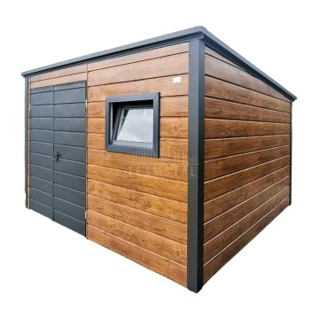 Schowek - domek ogrodowy 3x3m brama dwuskrzydłowa okno rynny TS1213