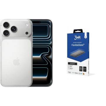 Smartfon Apple iPhone 17 Pro Max 256GB Srebrny (MFYM4) + FlexibleGlass