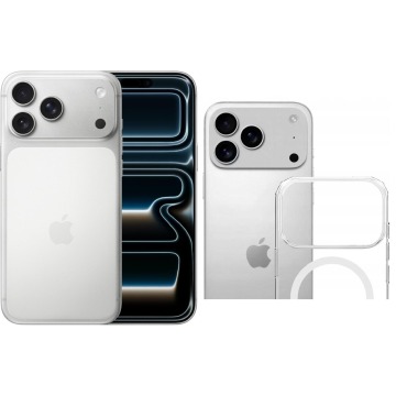 Smartfon Apple iPhone 17 Pro Max 256GB Srebrny (MFYM4) + Etui Armor MagCase