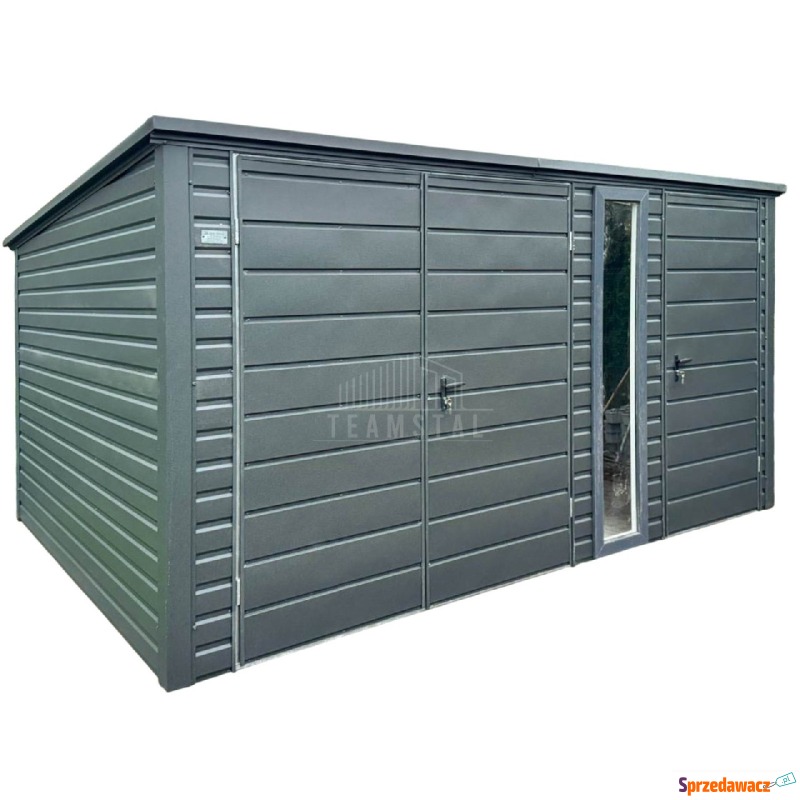 Schowek - domek ogrodowy 4x3m brama dwuskrzydłowa... - Altany, domki, namioty - Płock