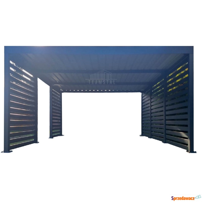 CarPort PREMIUM - wiata samochodowa 5x6 - antracyt... - Garaże i wiaty - Ełk