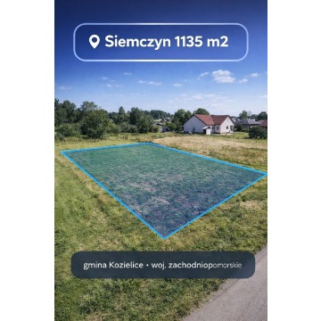 Działka Siemczyn sprzedam, pow. 1134 m2  (11.3a), uzbrojona - zdjęcie 2