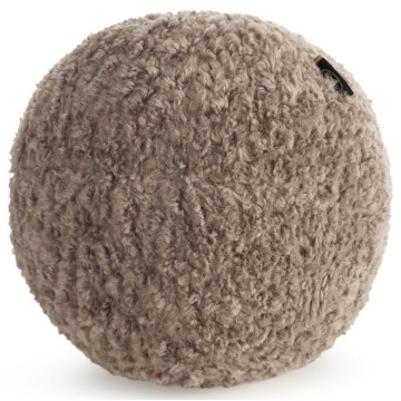 SELSEY Poduszka-piłeczka Bukla średnica 24 cm beżowa - Genesis
