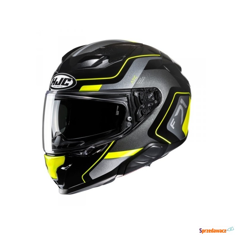 HJC KASK INTEGRALNY F71 ARCAN BLACK/YELLOW - Kaski motocyklowe - Gdynia